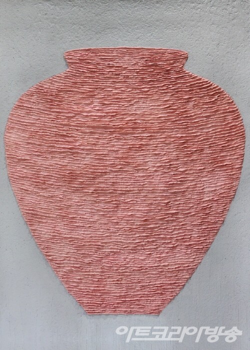 윤순원 作 - 不二_116x90cm_Mixed media on hanji Relief_2022