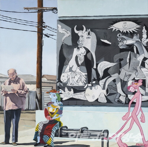 사라진 건 넌데 내가 없어진 것 같아_65x65cm_oil on canvas_2022 - 박종화