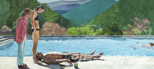 사랑이 아니라 말하지마요_200x90cm_oil on canvas_2022 - 박종화