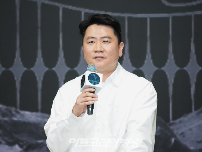 서울라이트 DDP 기자간담회(그래피티 아티스트 범민) 2022.12.16 사진 ⓒ아트코리아방송 이용선 기자​