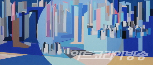 도시의 순간들11_162.0x70.0cm_Oil on canvas_2022  _ 김용호