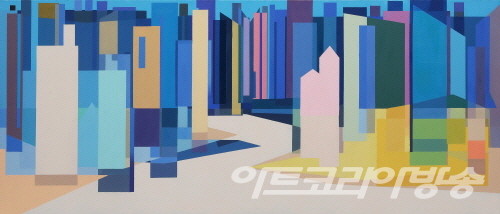 도시의 순간들14_162.0x70.0cm_Oil on canvas_2022 _ 김용호