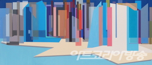 도시의 순간들13_162.0x70.0cm_Oil on canvas_2022 _ 김용호