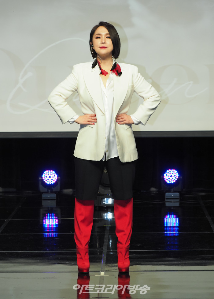 이지영 신곡 '퀸(Queen)' 발매 기념 쇼케이스. 2022.12.22 사진 ⓒ아트코리아방송 이용선 기자​