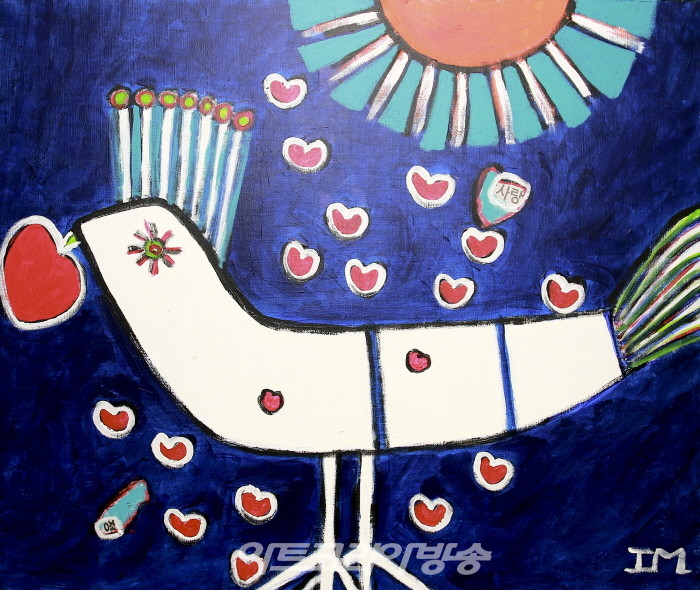 임경숙 초대전 'Love and PEACE'-축복하는 새