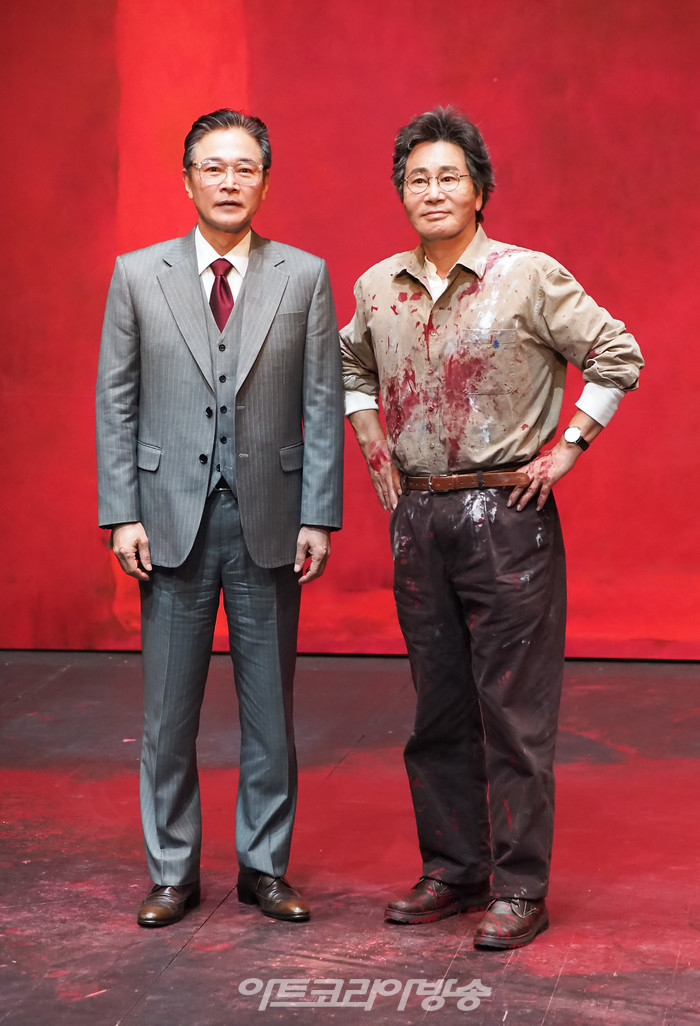 연극 '레드' 프레스콜(정보석, 유동근) 2022..12.28 사진 ⓒ아트코리아방송 이용선 기자​