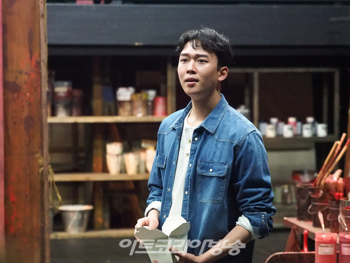 연극 '레드' 프레스콜(켄 역 연준석) 2022.12.28 사진 ⓒ아트코리아방송 이용선 기자​