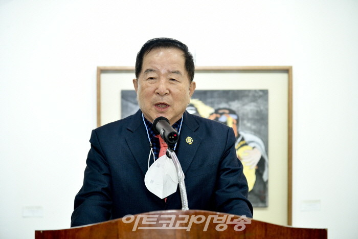 제16회 21세기 한국화전 개최-한국방송예술교육진흥원 박광성 총장 축사