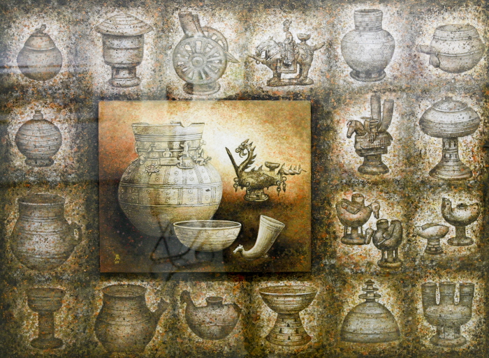 우희춘(고)-청자와 십장생