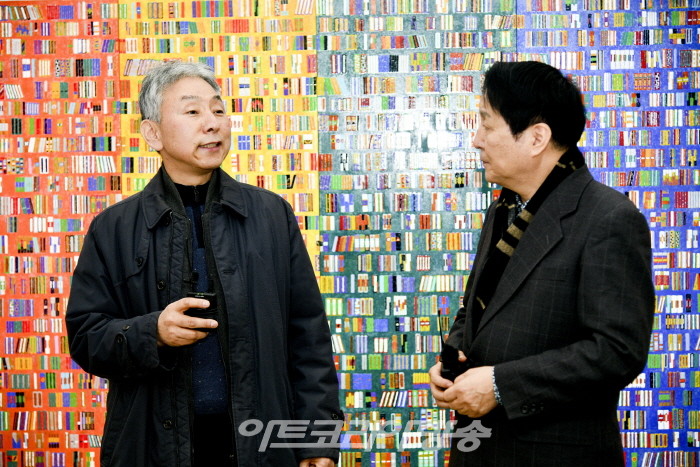 우상호 개인전 '소통의 심상-Image of communication’-우상호 작가와 김종근 미술평론가