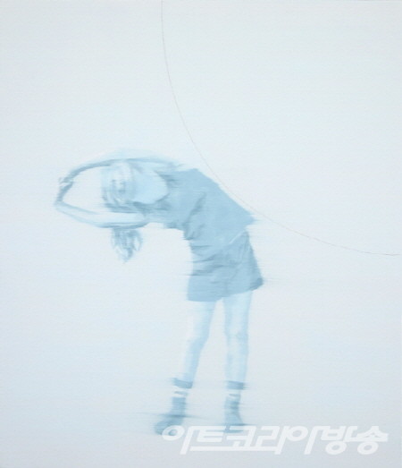 일상의 몸짓 05_oil on canvas, pencil_53.0x45.5cm_2022 _ 김지은 作