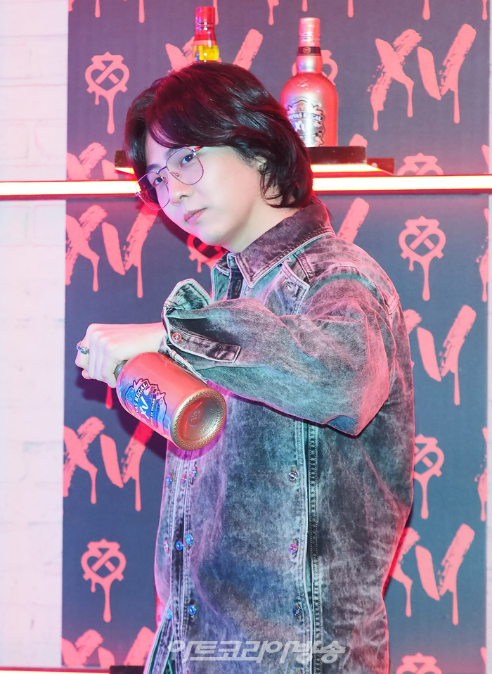 시바스(CHIVAS) 브랜드 팝업 스토어 '시바스 리갈 길'(CHIVAS REGAL GIL) 행사 포토월 행사(기리보이). 2023.01.11 사진 ⓒ아트코리아방송 이용선 기자​