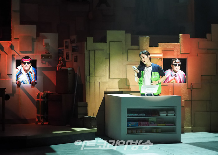 뮤지컬 '청춘소음' 프레스콜(오영원 역 정욱진, 한아름 역 김청아, 김중길 역 김승용) 2023.01.10 사진 ⓒ아트코리아방송 이용선 기자​