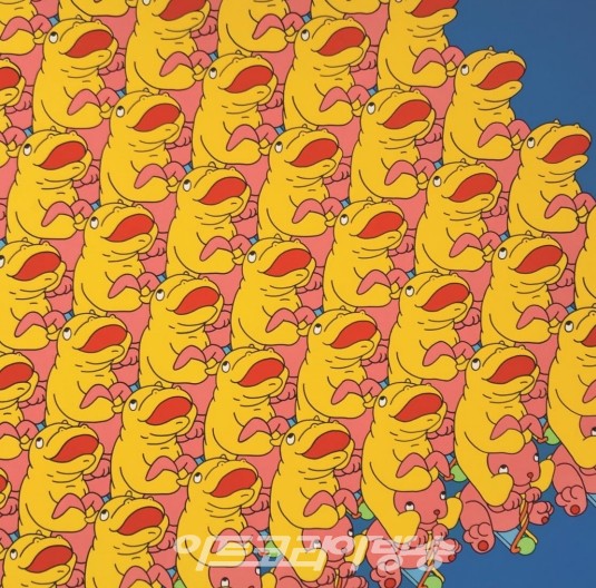 이영욱 YI Younguk  2020 acrylic on canvas 91 x 91 cm