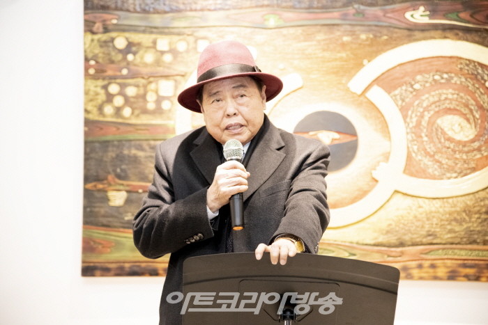 김정택 개인전 '지혜와 깨달음'-국전작가협회 양태석 회장