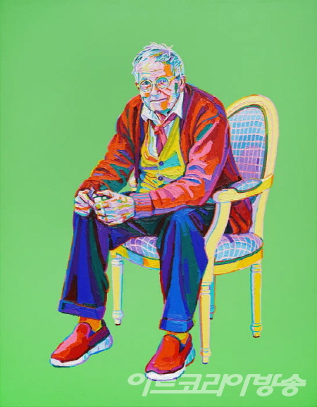 가수정 作_의자에 앉아 있는 노인_116.8x91.0cm_oil on canvas_2022 ⓒ ART SPACE J