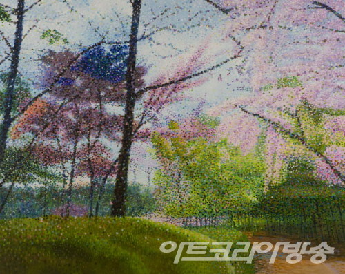 박화영 作_벚꽃상상_130.3x162.2cm_oil on canvas_2022 ⓒ ART SPACE J