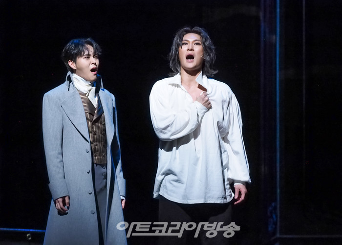 뮤지컬 '베토벤' 프레스콜(루드비히 반 베토벤 역 박은태, 카스파 반 베토벤 역 이해준). 2023.01.19 사진 ⓒ아트코리아방송 이용선 기자​