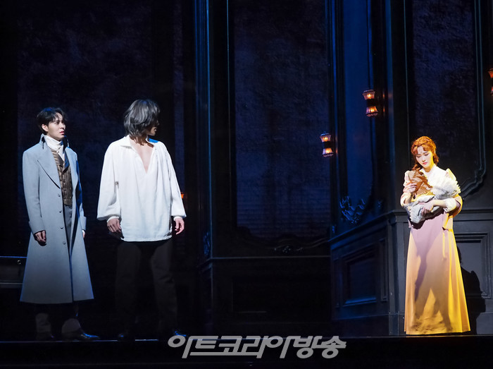 뮤지컬 '베토벤' 프레스콜(루드비히 반 베토벤 역 박은태, 카스파 반 베토벤 역 이해준, 요한나 라이스 역 채서연). 2023.01.19 사진 ⓒ아트코리아방송 이용선 기자​