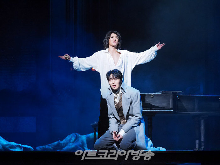 뮤지컬 '베토벤' 프레스콜(루드비히 반 베토벤 역 박은태, 카스파 반 베토벤 역 이해준). 2023.01.19 사진 ⓒ아트코리아방송 이용선 기자​