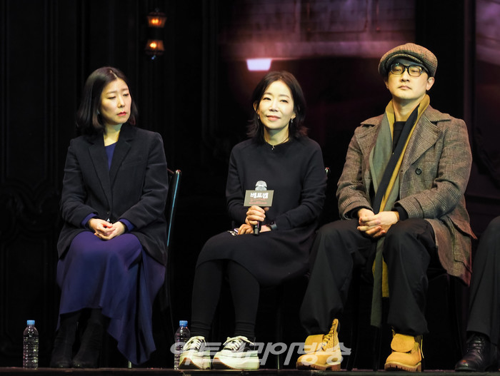 뮤지컬 '베토벤' 프레스콜(이단비 대본 수퍼바이저, 김문정 음악감독, 문성우 안무감독). 2023.01.19 사진 ⓒ아트코리아방송 이용선 기자​