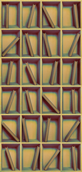 책가풍경#08_57.66x120cm_피그먼트프린트_2022ⓒ 김미자 '책가풍경' 展