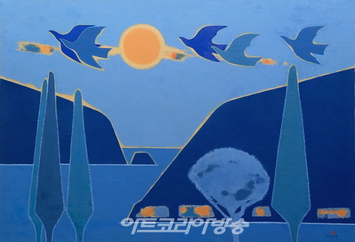 동행,112.1x162.0cm, 2021