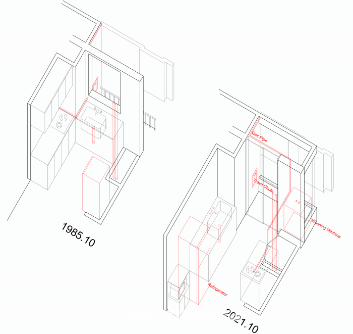 부엌, 모던리빙_ 79㎡ 유닛(신은기)
