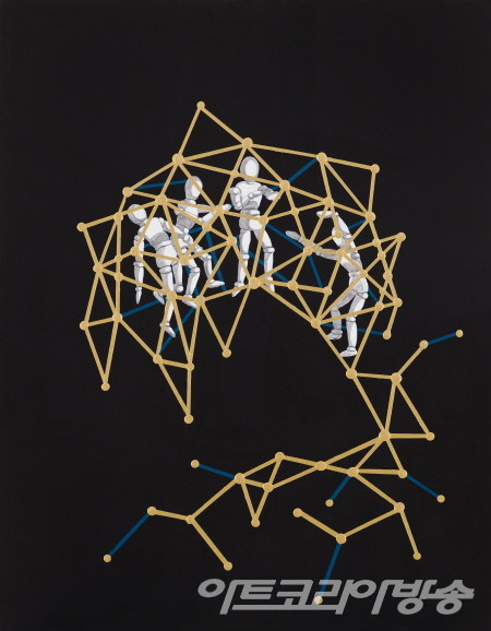 정애란 作_소리 없는 앙상블 5_90.9x72.7cm_캔버스에 아크릴_2015 _ 작가의 향기 展