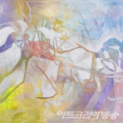 김민주 作_ Two voids-1_72.7x72.7cm_acrylic on canvas_2022