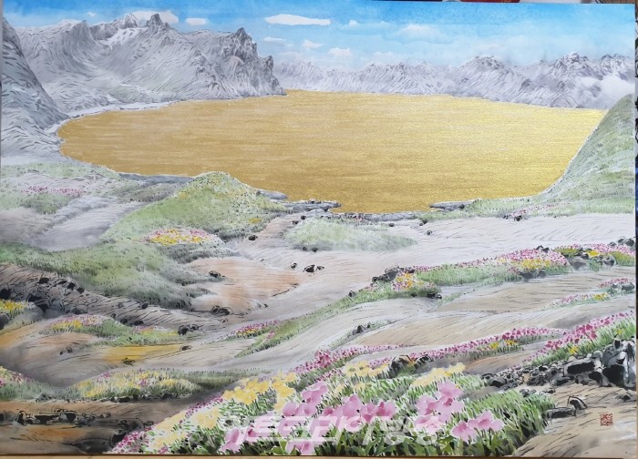 서울국제아트엑스포 2023 김옥희 작가 부스개인전