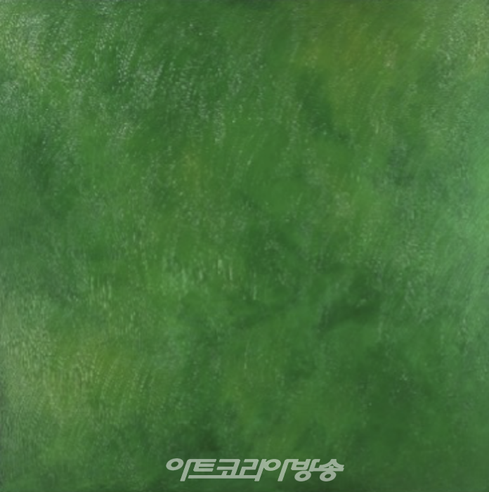 Flow #21_39.4x39.4 inches (100x100cm) _natural lacquer on wooden panel_2023