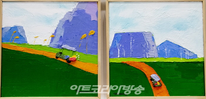 서울국제아트엑스포 2023 ‘마가렛 윤정 부스개인전’-골프장 풍경