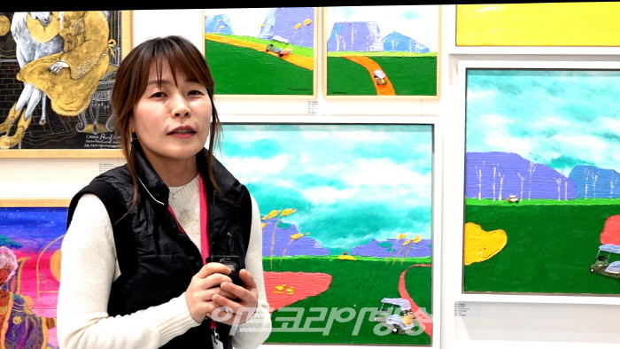 서울국제아트엑스포 2023 ‘마가렛 윤정 부스개인전’-골프장 풍경