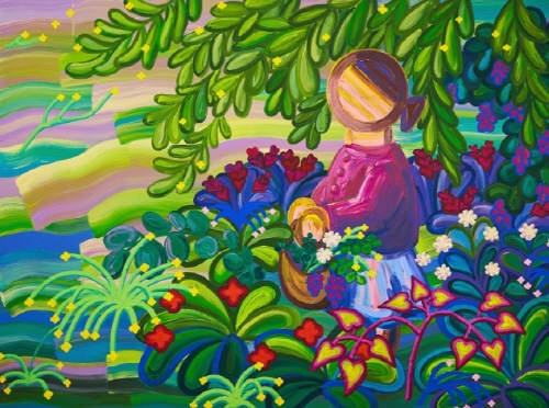 정새롬 作_Blossom_97.0x130.3cm_acrylic on canvas_2022