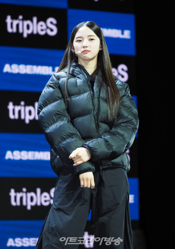트리플에스 새 앨범 '어셈블'(ASSEMBLE) 발매 기념 쇼케이스(이지우) 2023.02.13 사진 ⓒ아트코리아방송 이용선 기자​