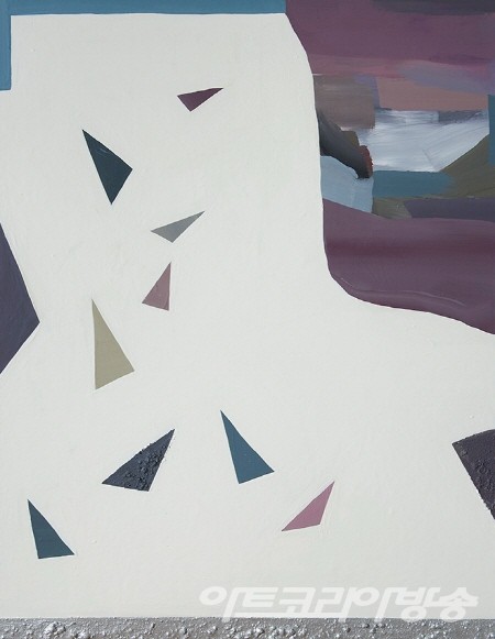 최윤정 作 _ Piece of Love 2,91cmx116.8cm, Acrylic and oil on canvas, 2022