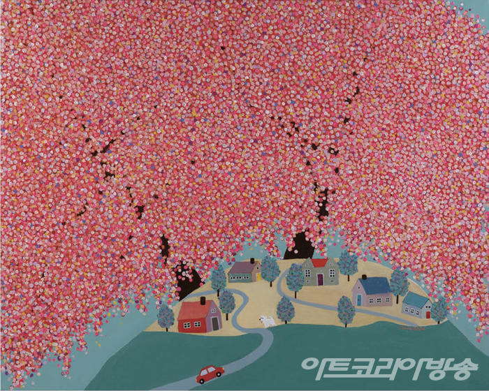 이정아 作 _ Trip to Hometown 2023 90.9cm×72.7cm Acrylic