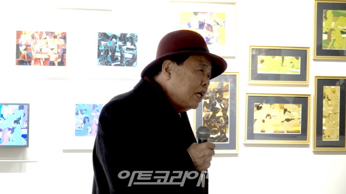 신제남 작품전 '문명의 공존_형상미술 15년의 궤적'展 프닝 행사-양태석 고문 축사