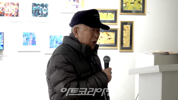 신제남 작품전 '문명의 공존_형상미술 15년의 궤적'展 오프닝 행사-김진구 고문 축사