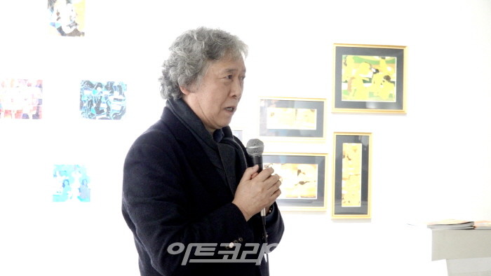 신제남 작품전 '문명의 공존_형상미술 15년의 궤적'展 오프닝 행사-신제남 작가
