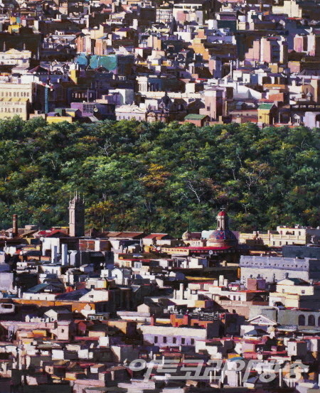 박준형 作 _ Prism-city#001_162x130.3cm_oil on canvas_2023