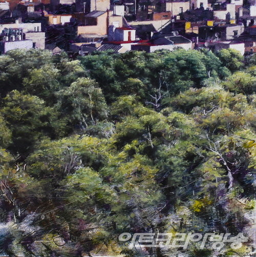 박준형 作 _ Prism-wind#01_53x53cm_oil on canvas_2022