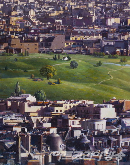 박준형 作 _ Prism-city#03_116.8x90cm_oil on canvas_2023