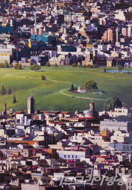 박준형 作 _ Prism-city#04_116.8x80.3cm_oil on canvas_2022-23