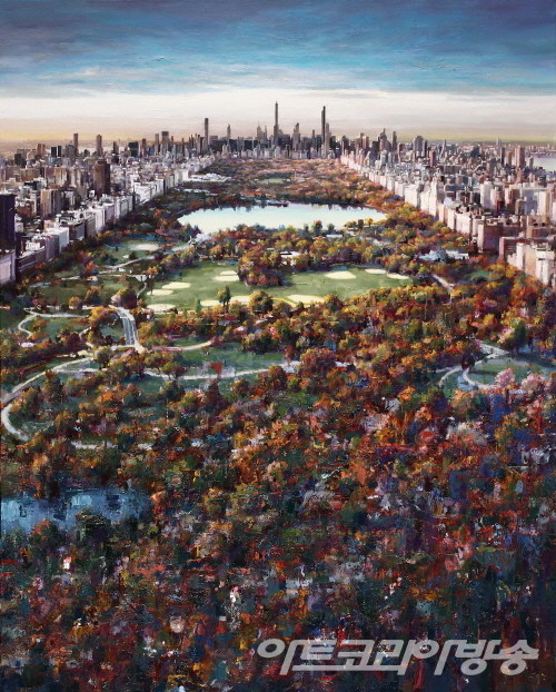 박준형 作 _ Prism-city#07_73x91cm_oil on canvas_2023