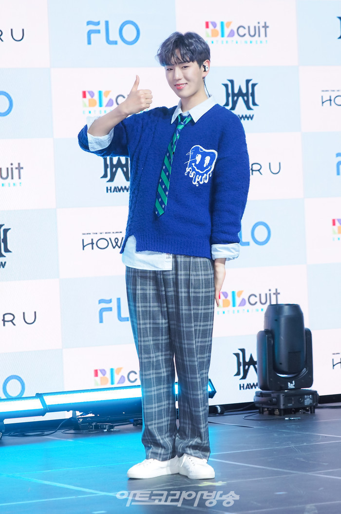 하우(HAWW) 첫 번째 미니앨범 '하우 아 유'(HOW R U) 발매 기념 쇼케이스(주호) 2023.02.23 사진 ⓒ아트코리아방송 이용선 기자​