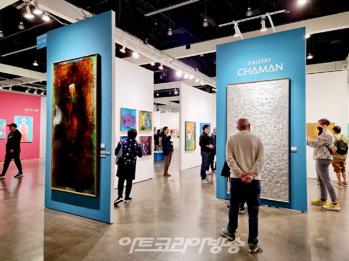 최소리 작가, 소리로 만든 감동적 이미지로 큰 호응 ‘2023 LA Art Show’ 참가