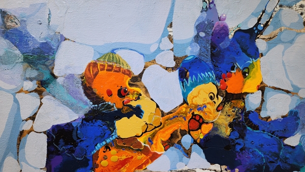 꾸러기 1번째이야기_호기심 53.0×45.5cm 2023