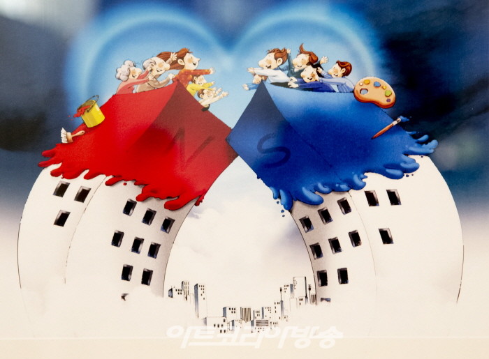 한국원로만화가협회 50인 '우리는 하나다, 하얀나비' 국회展